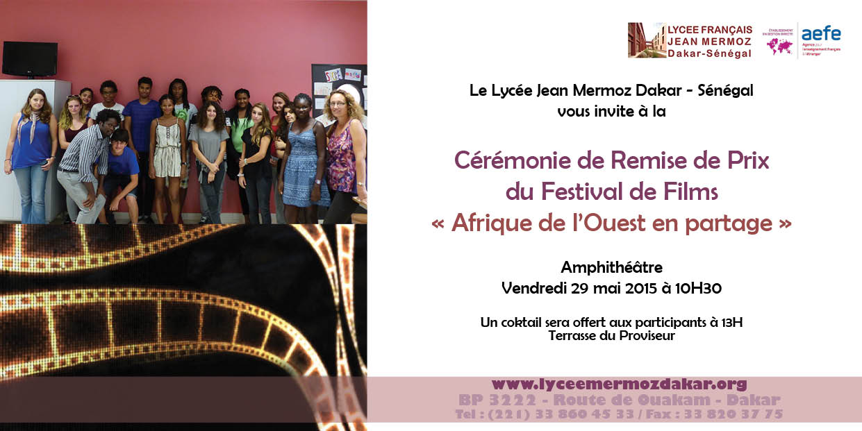 Invitation Cérémonie 29/05/2015